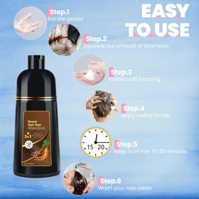BOJICA Hair Color Shampoo with olive oil adds softness and strength