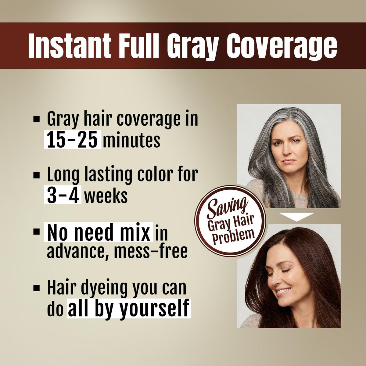 BOJICA MEIDU dye shampoo applied to dry hair for quick color
