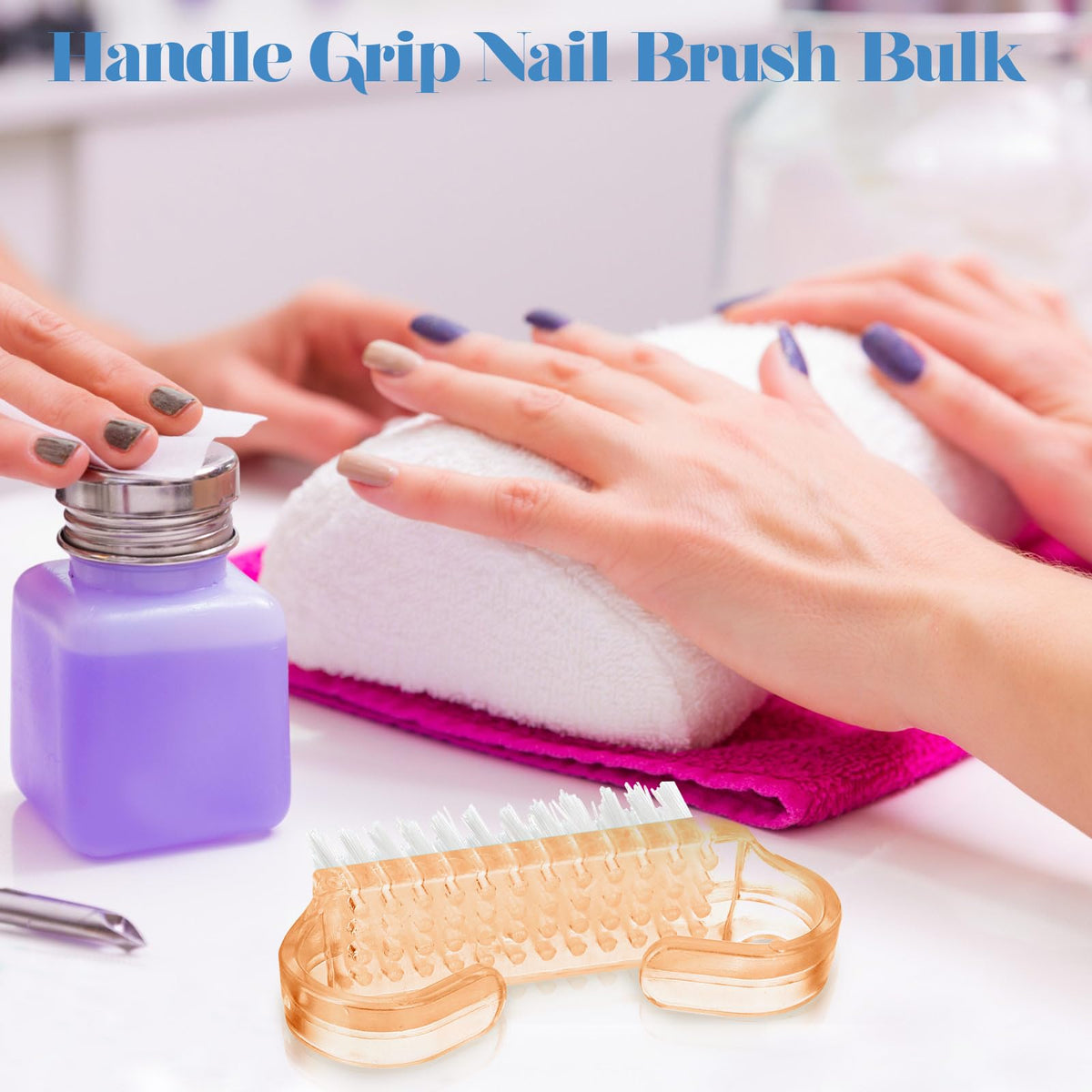 Bokon ergonomic handle nail brush designed for comfortable scrubbing