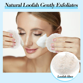 Bokon loofah sponge for face and body massage and exfoliation.