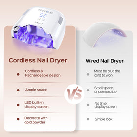 BOLASEN metal-base provides stable manicure support.