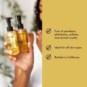 BOLDEN Vitamin E enriched oil helps skin stay hydrated.