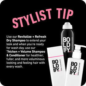 Boldify Dry Shampoo Spray for all hair types suitable for every texture