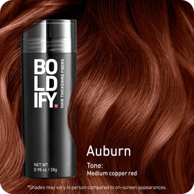 Boldify Hair Fibers application-brush enables precise, mess-free volume application.