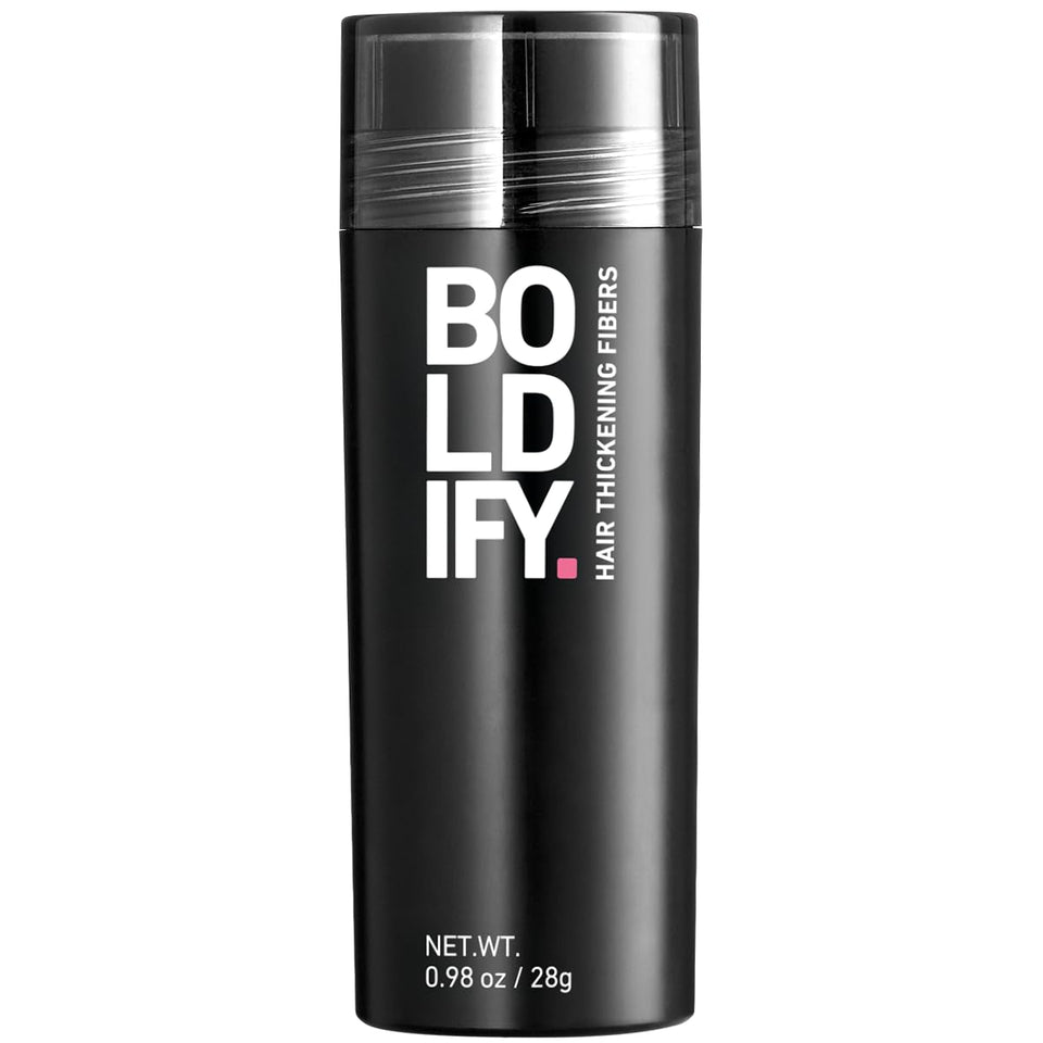 Boldify Hair Fibers bottle 28g shown for instant thinning concealment