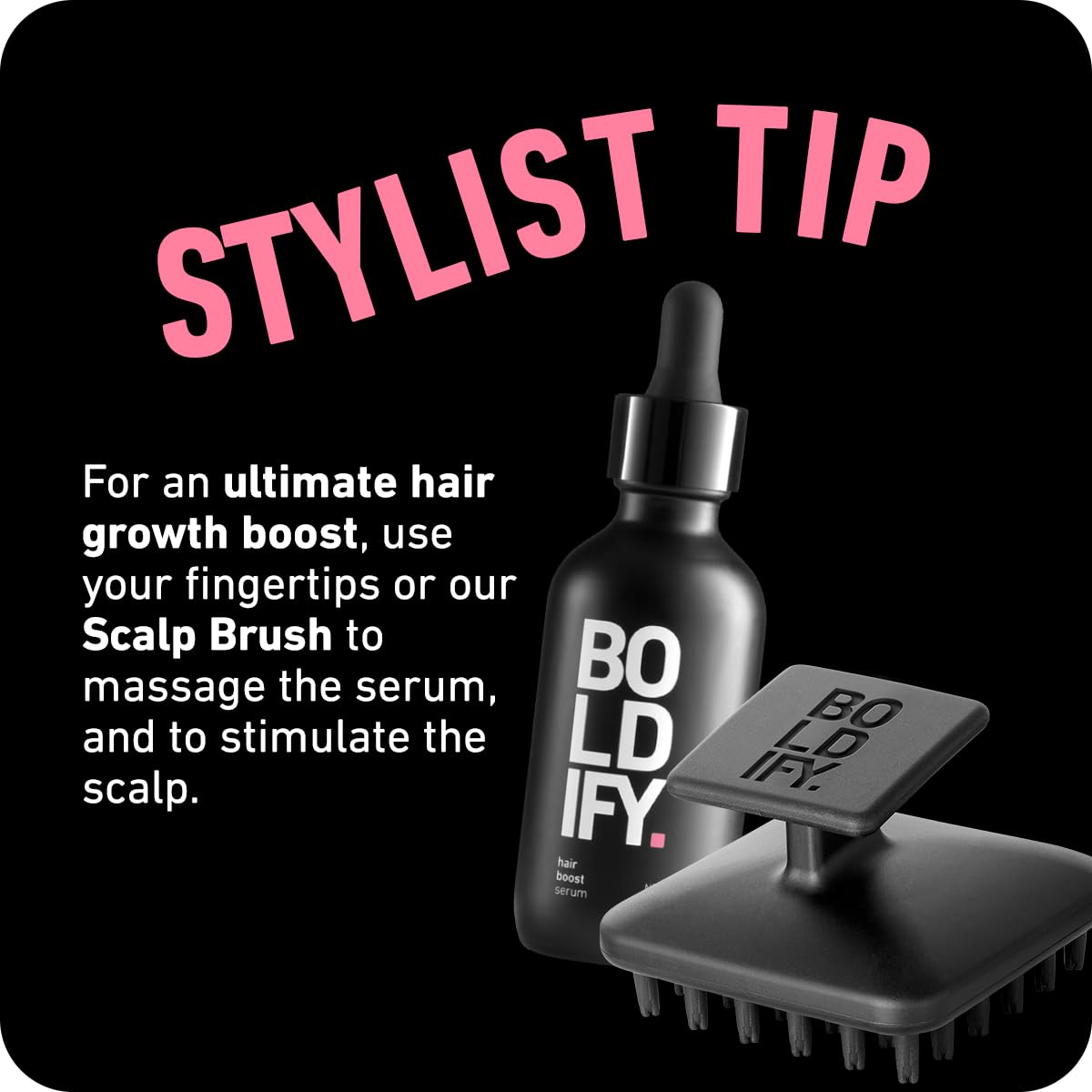 Boldify Hair Growth Serum for women care line on shelf