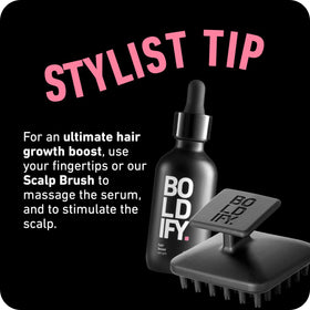 Boldify Hair Growth Serum for women care line on shelf