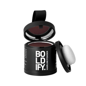 Boldify Hairline Powder compact shows easy application for precise coverage.