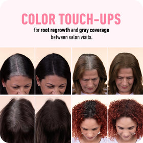 Boldify Hairline Powder water-resistant test highlights long-lasting coverage.