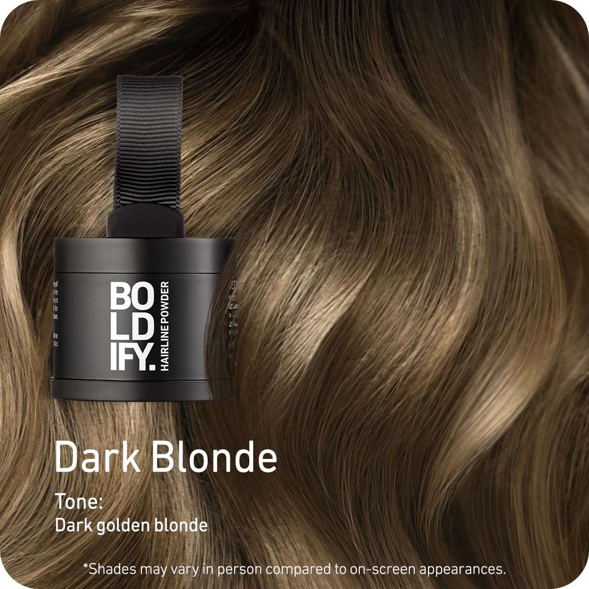 Boldify Hairline Powder applying on hairline for mess-free touch-ups