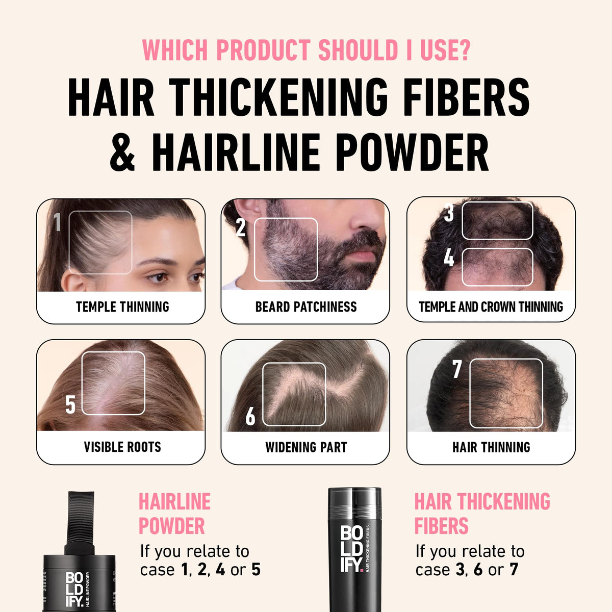 Boldify Hairline Powder shade replacement option available