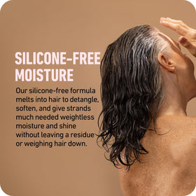 Boldify Thicken Volume Conditioner split-end repair scene signals healthier ends.