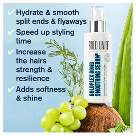 Bold UNIQ Boldplex 6 Hair Serum delivering a glossy hair look.