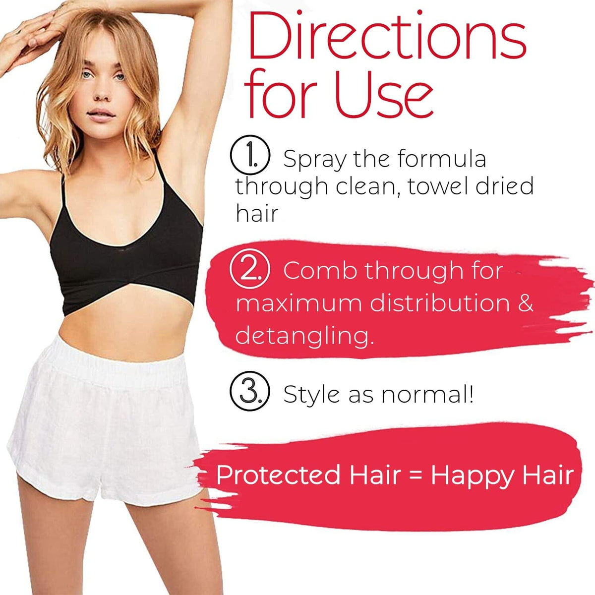 Bold Uniq Coconut Thermal Protection guards hair against heat while styling tools glide.