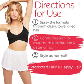 Bold Uniq Coconut Thermal Protection guards hair against heat while styling tools glide.