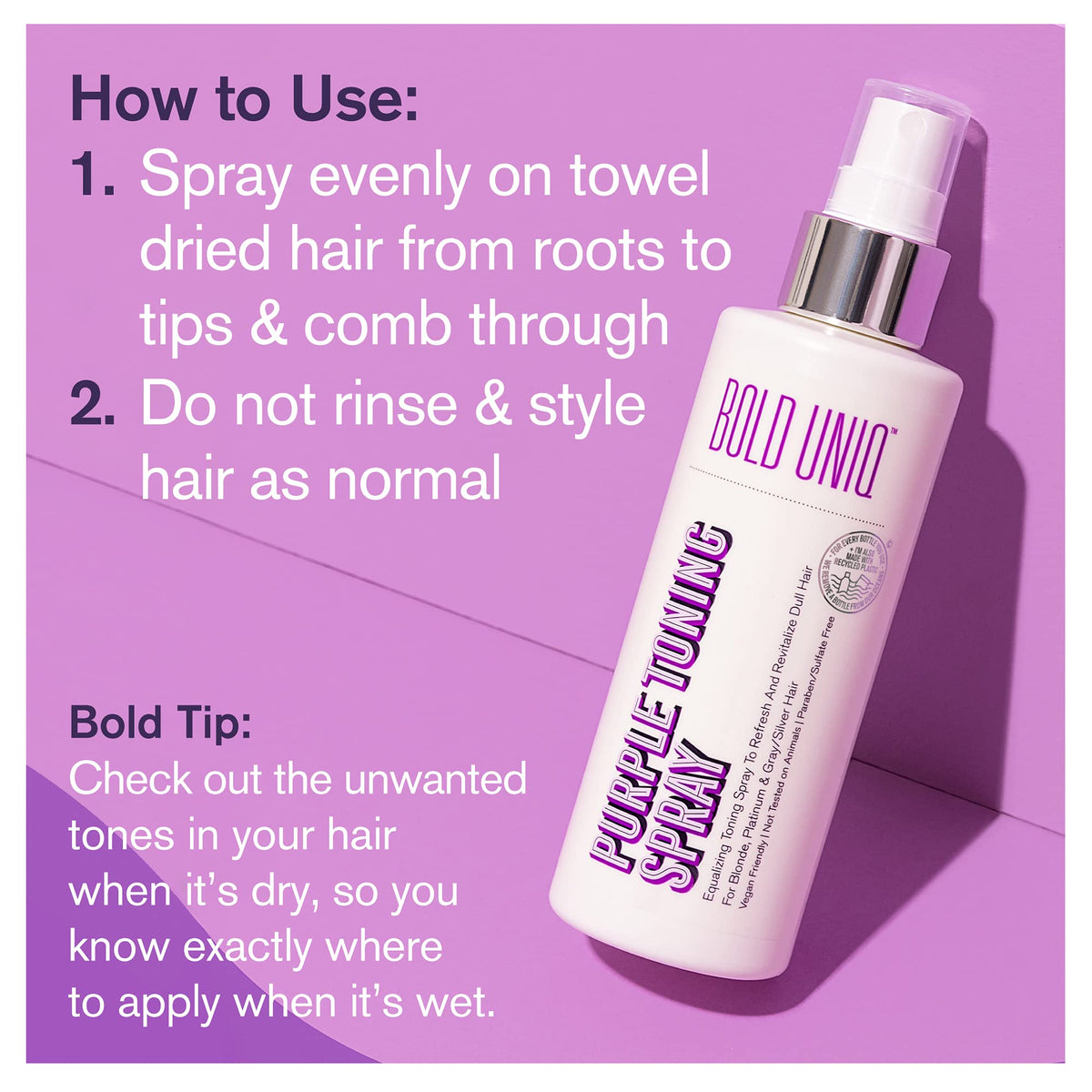 Bold Uniq cruelty-free and vegan formula supports ethical beauty.
