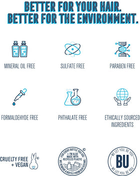 Bold UNIQ eco-friendly packaging labels emphasize sustainability and cruelty-free values