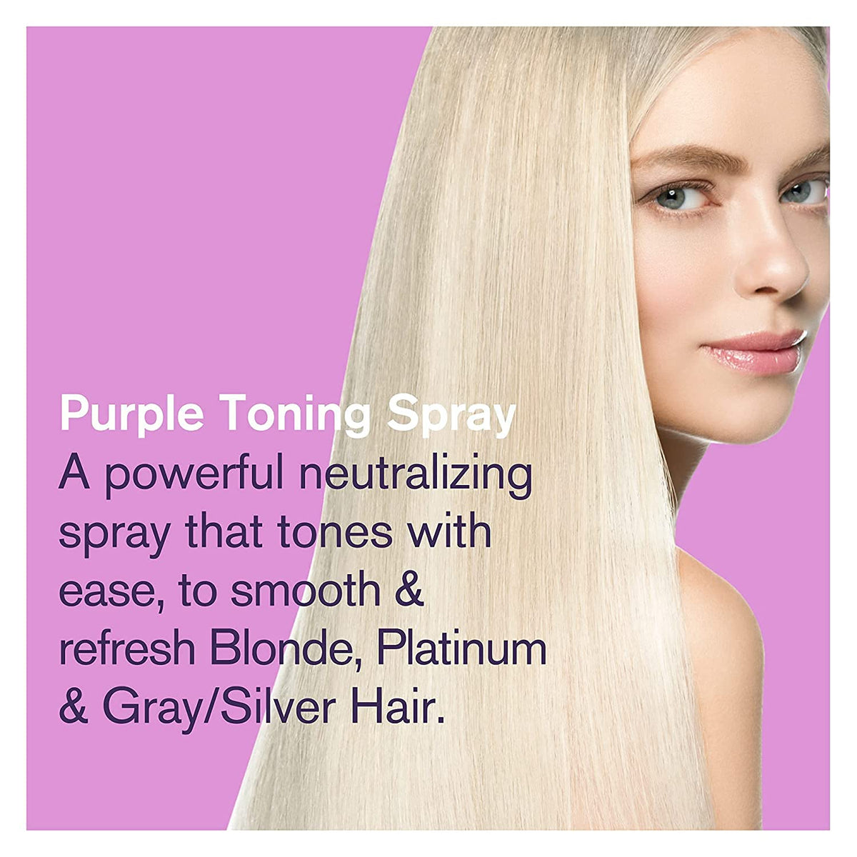 Bold Uniq Purple Toning Spray during application to neutralize brass.