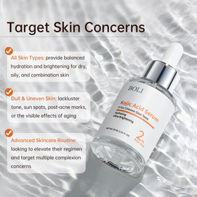 BOLI Kojic Acid Serum label packaging shown for premium care