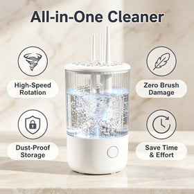 BomCot automatic wash and dry function speeds up drying for ready-to-use brushes