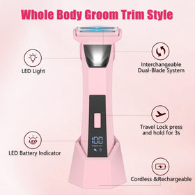 Bomic foil blade detail illustrates silky-smooth results on skin