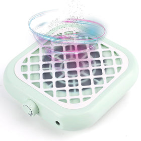 BOMOQING Mini Nail Dust Collector shows compact size for on the go use.