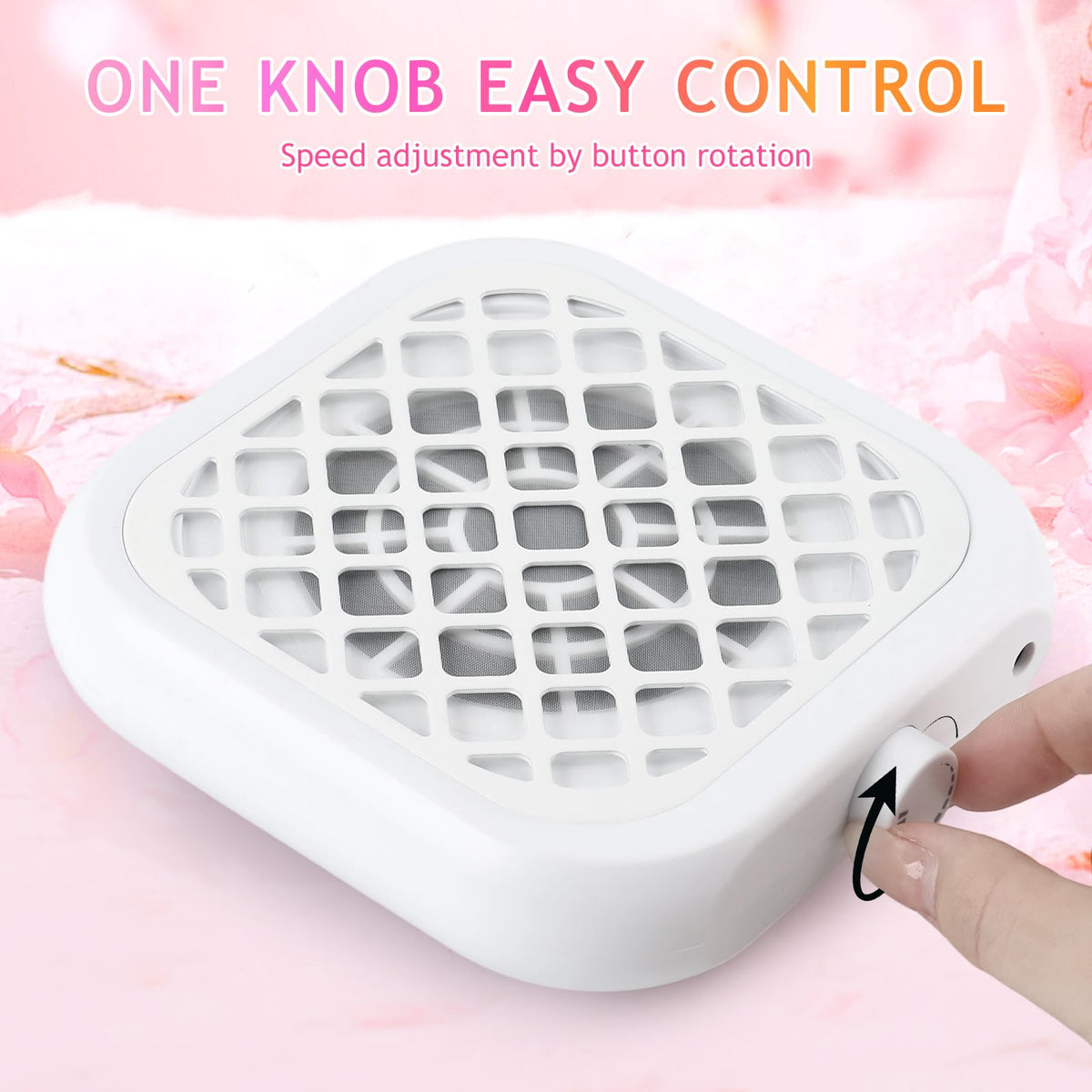 BOMOQING mini nail dust collector magnetic cover for easy opening and cleaning.