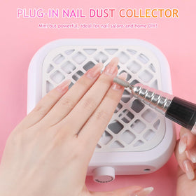 BOMOQING nail dust collector top view with accessible controls and clean finish.