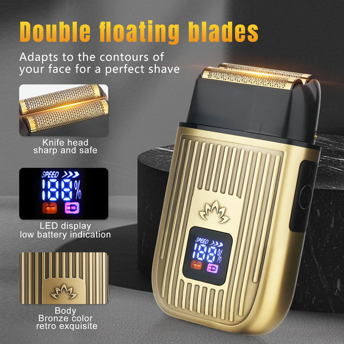 Bomxin bronze metal shell design for durability and style