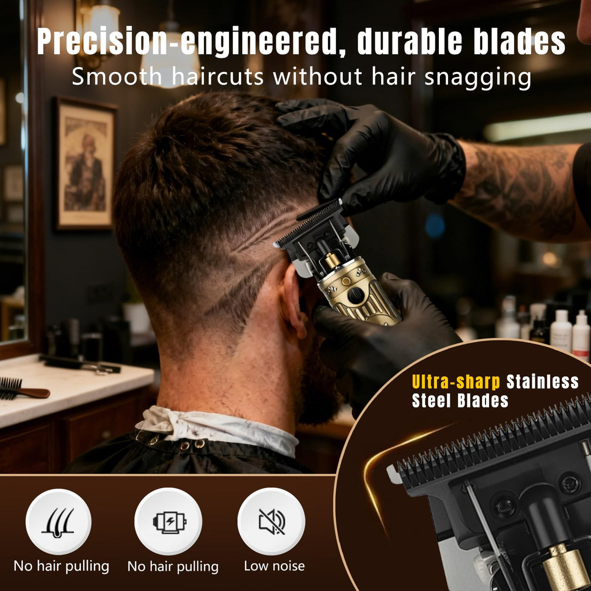 Bomxin foil shaver with ultra-thin head for close shaving