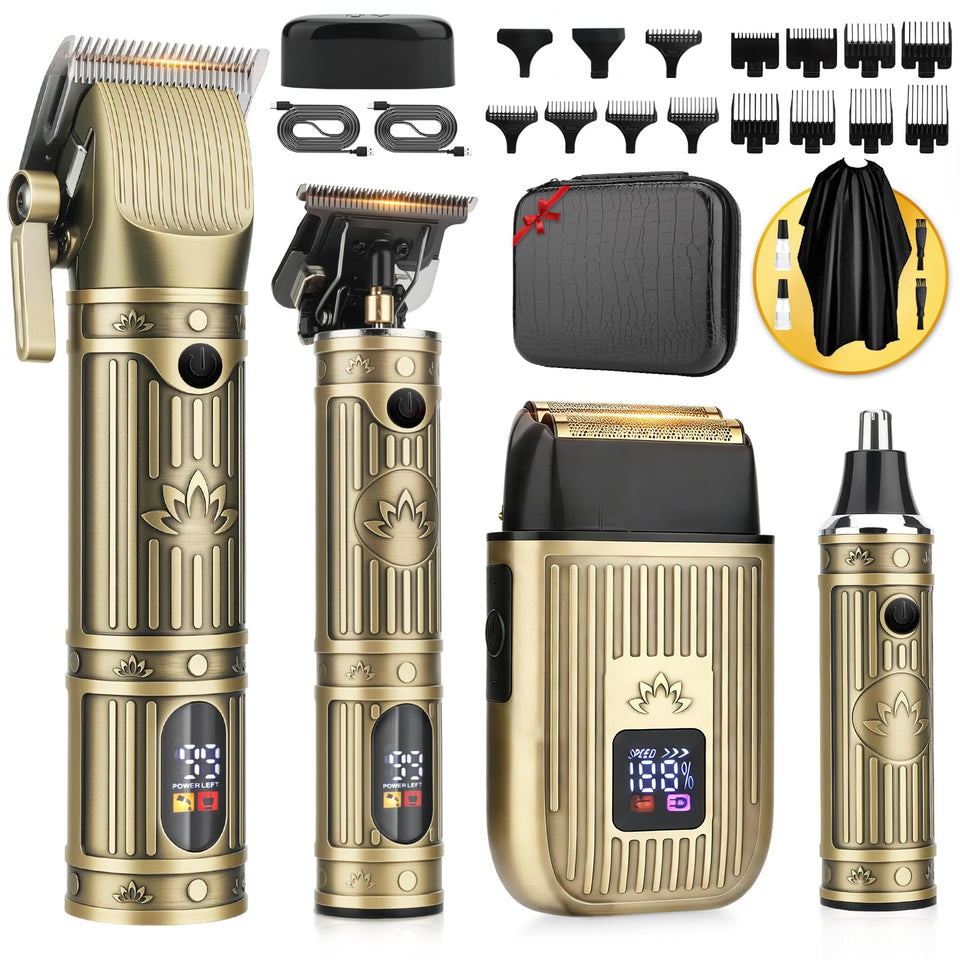 Bomxin 4-in-1 hair clippers kit for professional home grooming