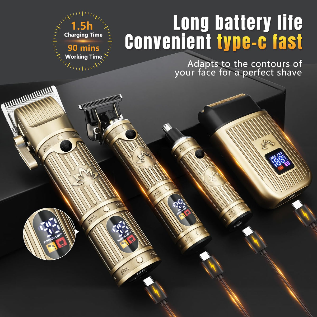 Bomxin USB charging with LED indicator for convenient use
