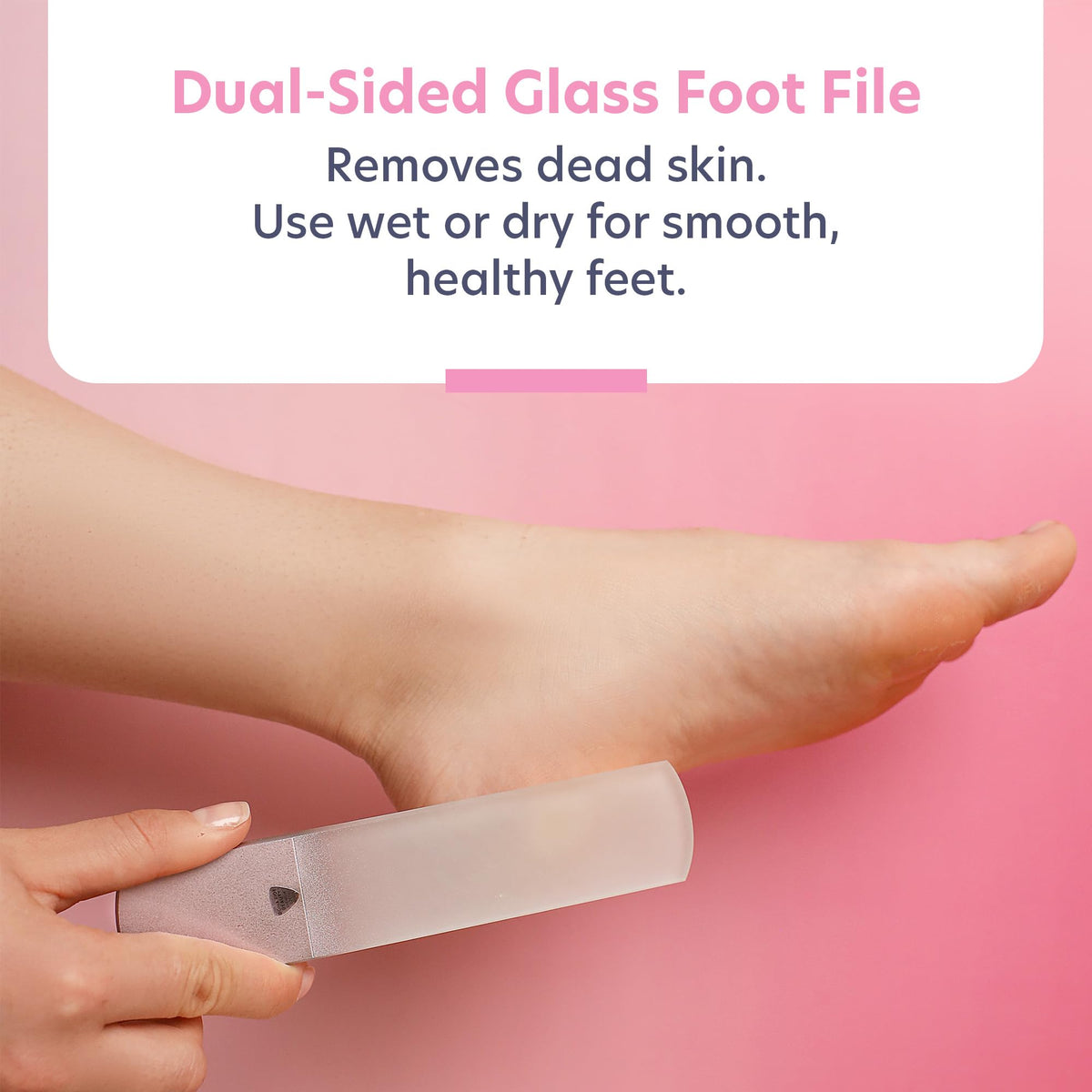 Bona Fide Beauty glass nail file for eco-friendly, long-lasting nail care
