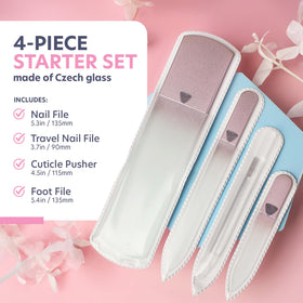 Bona Fide Beauty medium glass nail file for precise shaping and keratin sealing