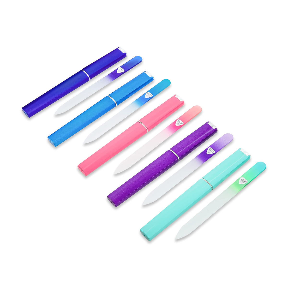 Bona Fide Beauty reusable glass files easily cleaned under cold water.