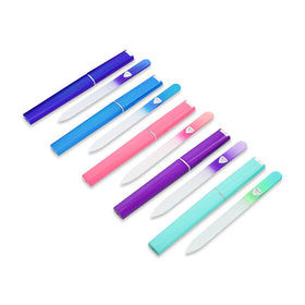 Bona Fide Beauty reusable glass files easily cleaned under cold water.