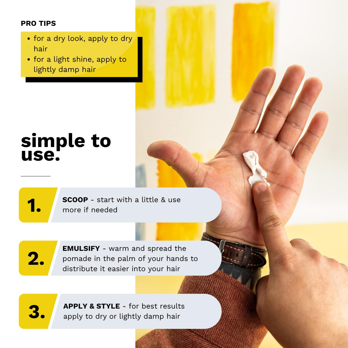 Bonafide Pomade Matte Paste hands applying for pliable styling