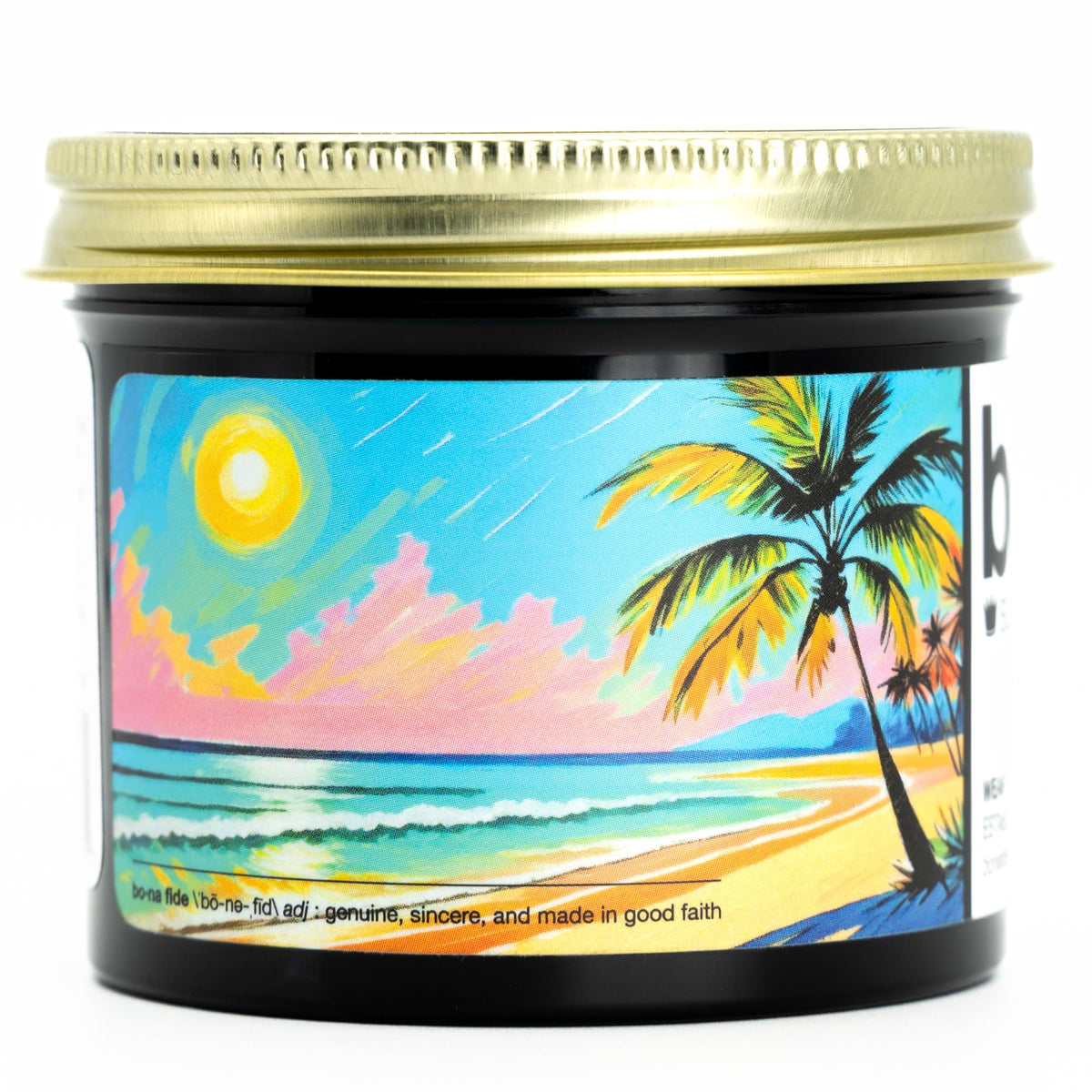 Bona Fide Pomade Summer Edition close-up of pineapple melon fragrance.