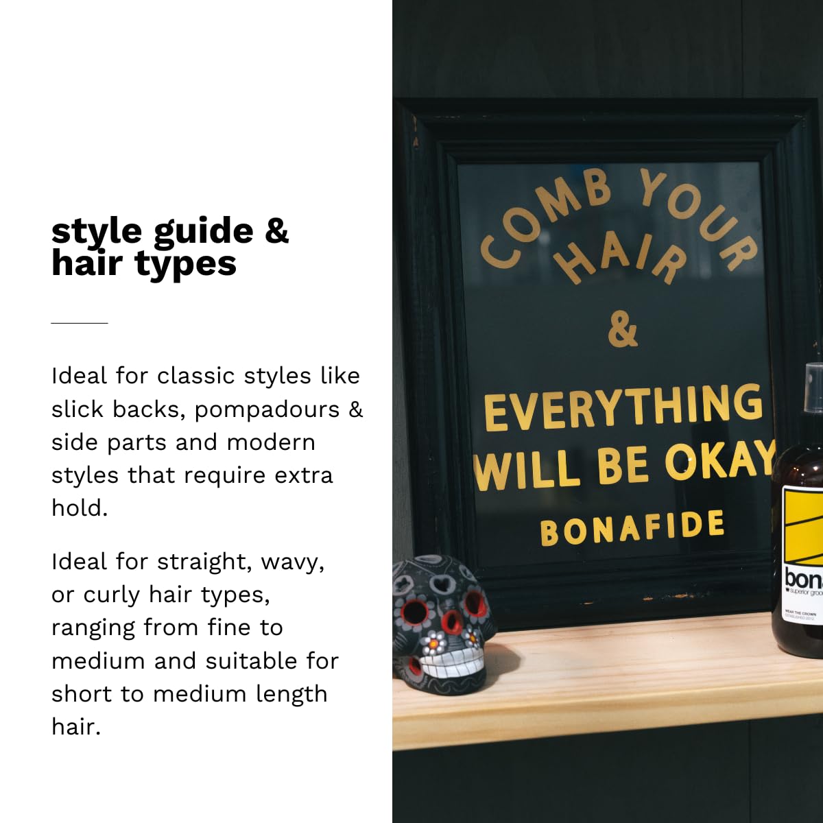 Bona Fide Pomade Summer Edition application action for easy wash-out.