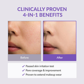 bonamedusa Orange Skin Delete Original Pore Primer before and after skin refinement