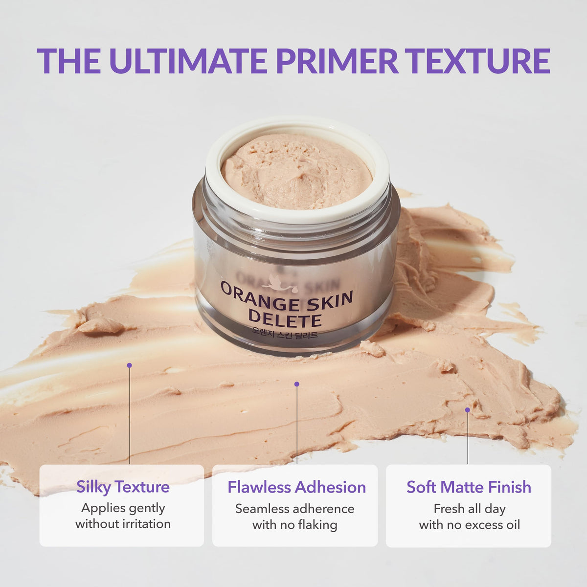 bonamedusa Orange Skin Delete Original Pore Primer texture close-up silky and lightweight