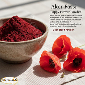 bonballoon Aker Fassi deer blood powder in a bowl for use