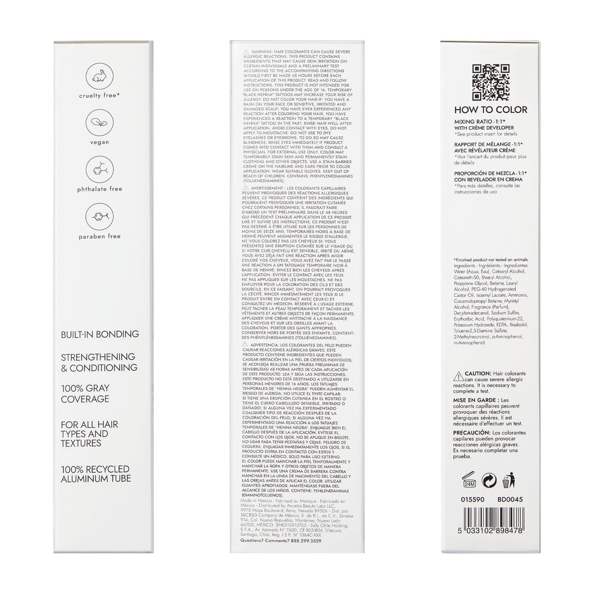 Bondbar 8RC Light Copper Blonde color swatches show rich copper sheen