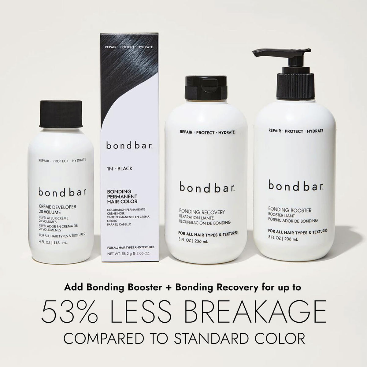 Bondbar 8RC Light Copper Blonde gray coverage demonstration