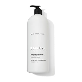 Bondbar Repairing Shampoo bottle showing hydration and frizz control