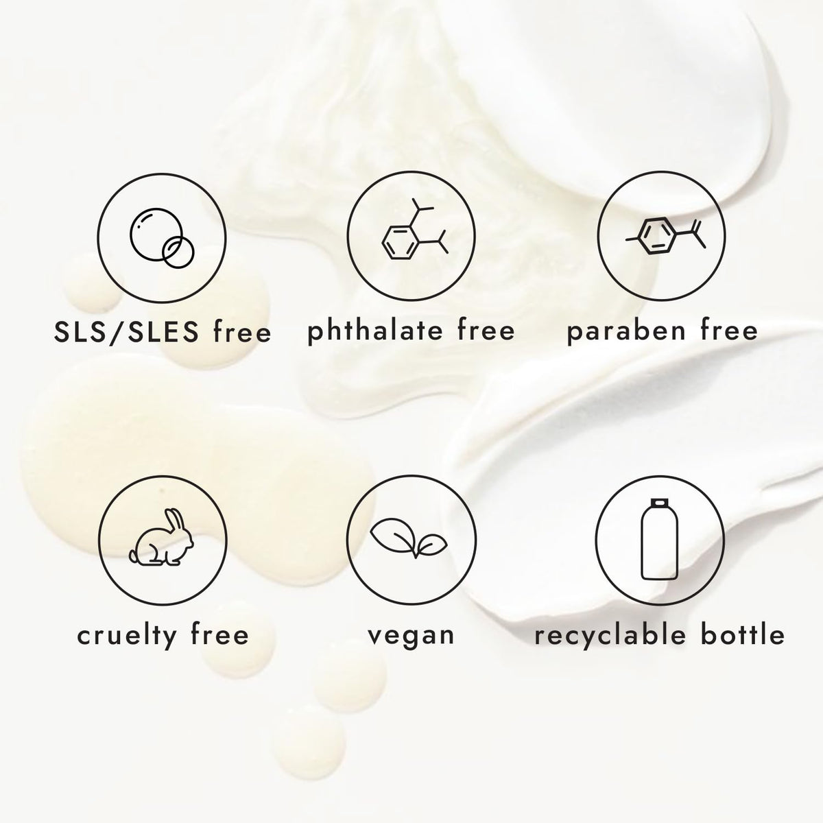 Bondbar Repairing Shampoo ingredients highlighting vegan, clean formula