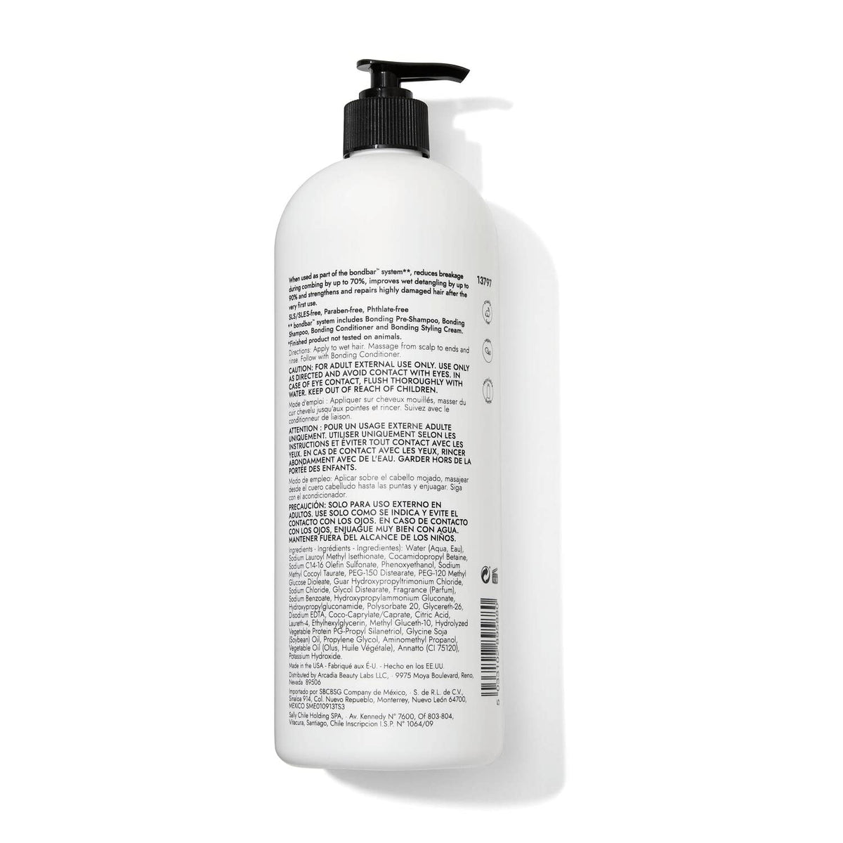 Bondbar Repairing Shampoo lather demonstrating moisture and shine