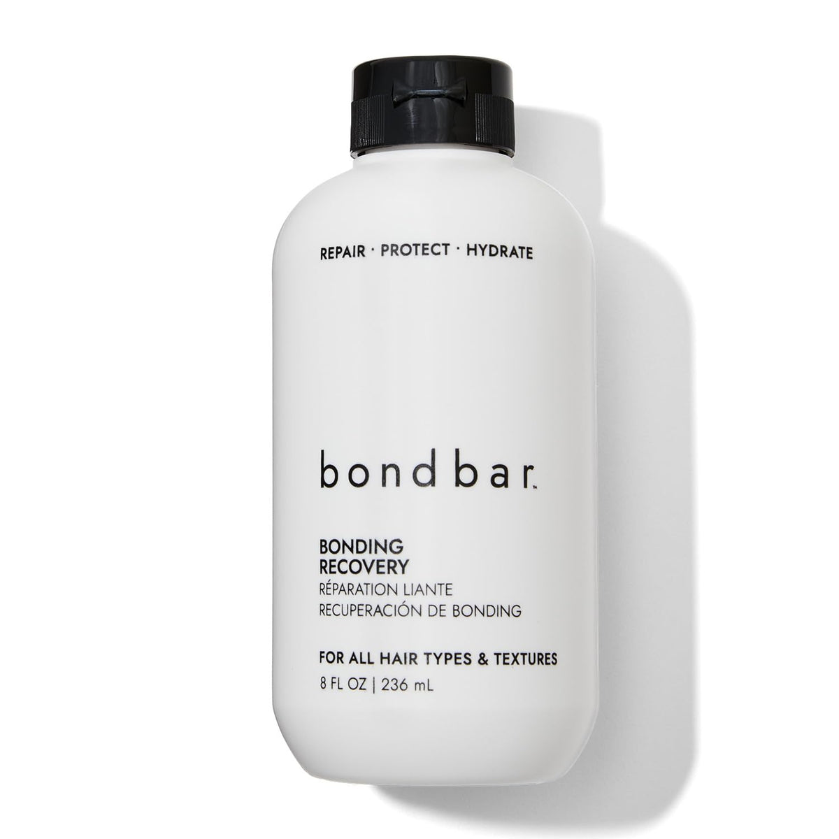 Bondbar Treatment bottle for damaged hair shows hydration and repair.