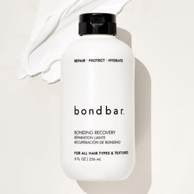 Bondbar Treatment close-up reveals glossy, healthier-looking strands.