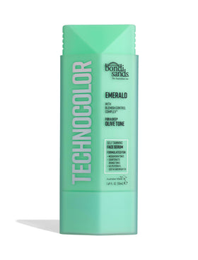 Bondi Sands Technocolor Face Serum bottle for even tan application.